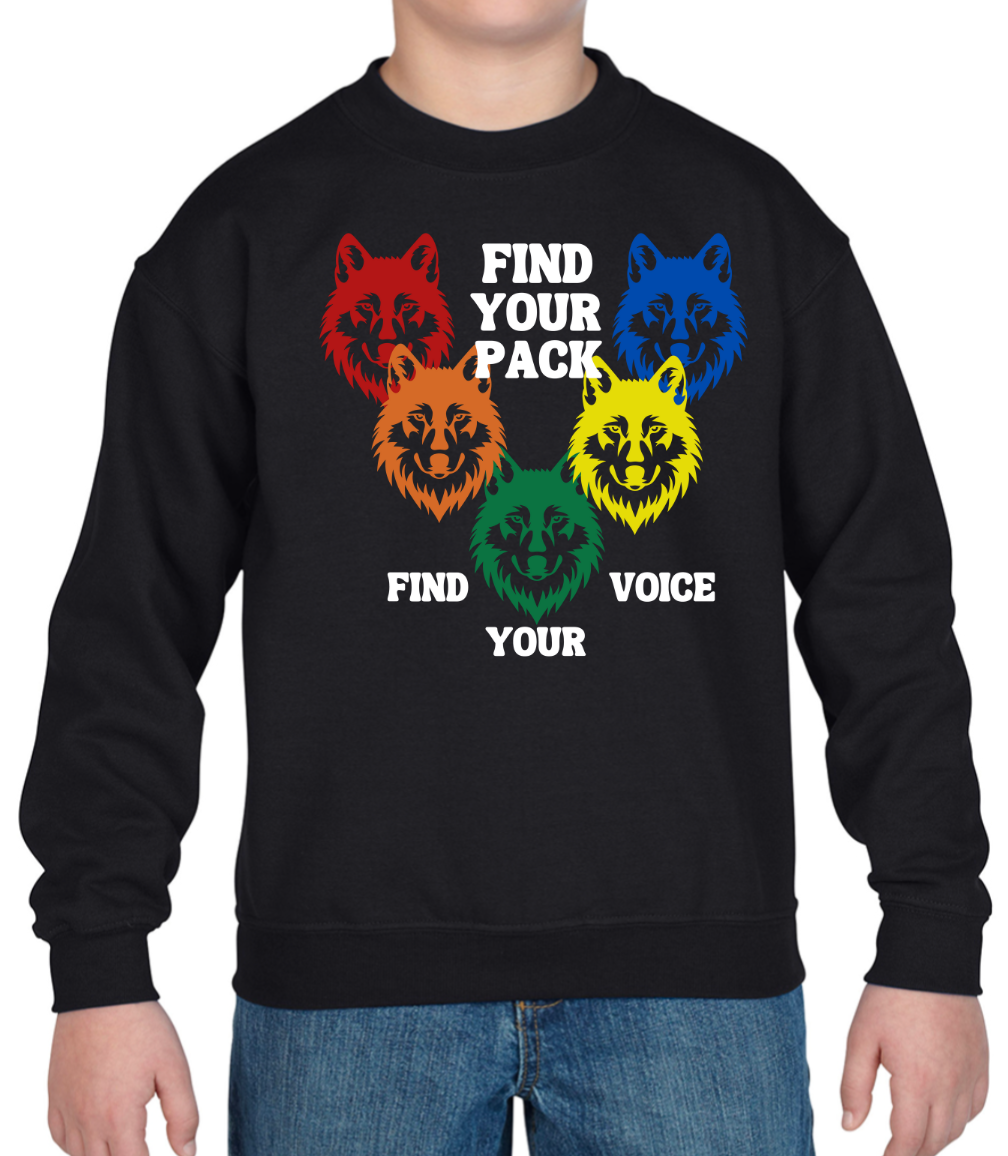 Wolf Pack - Inspired by J Kids Sweatshirt