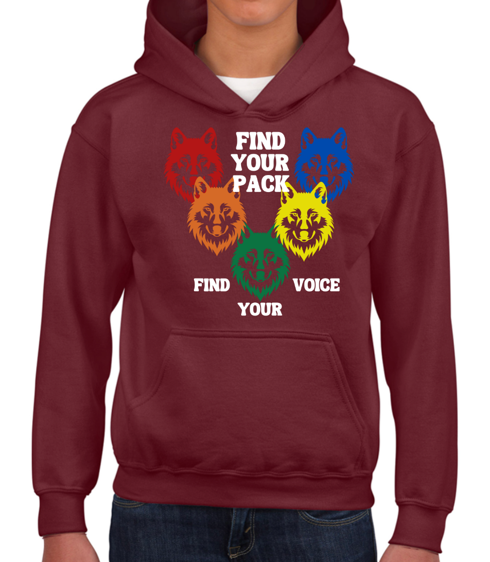 Wolf Pack Inspired by J - Kids Hoodie