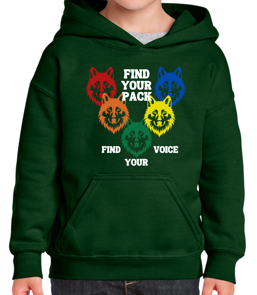 Wolf Pack Inspired by J - Kids Hoodie