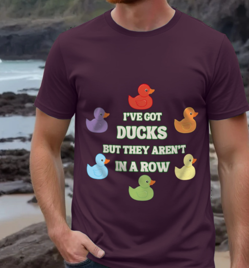 Ducks in a row designed by Saige T-Shirt