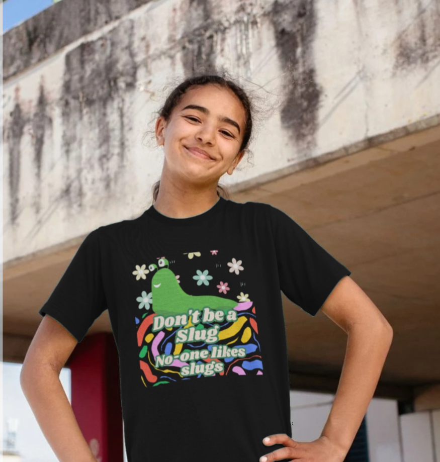 Inspired by J - Don't be a Slug Kids T-Shirt