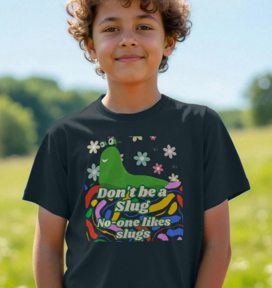 Inspired by J - Don't be a Slug Kids T-Shirt