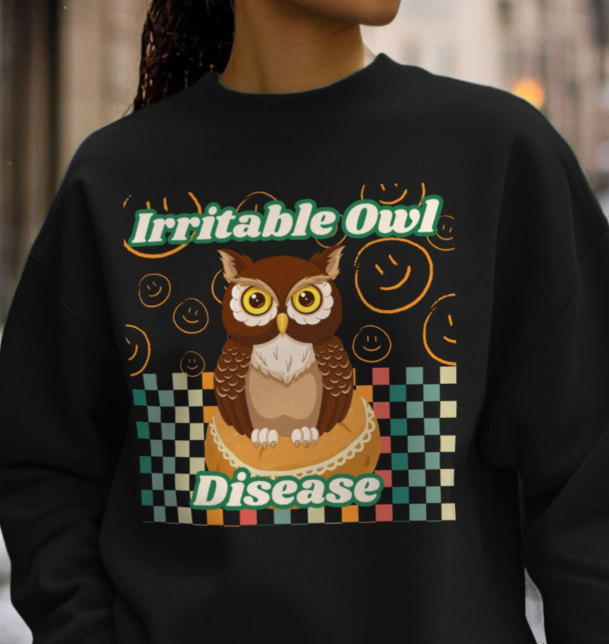 Irritable Owl Disease IBS/IBD Sweatshirt