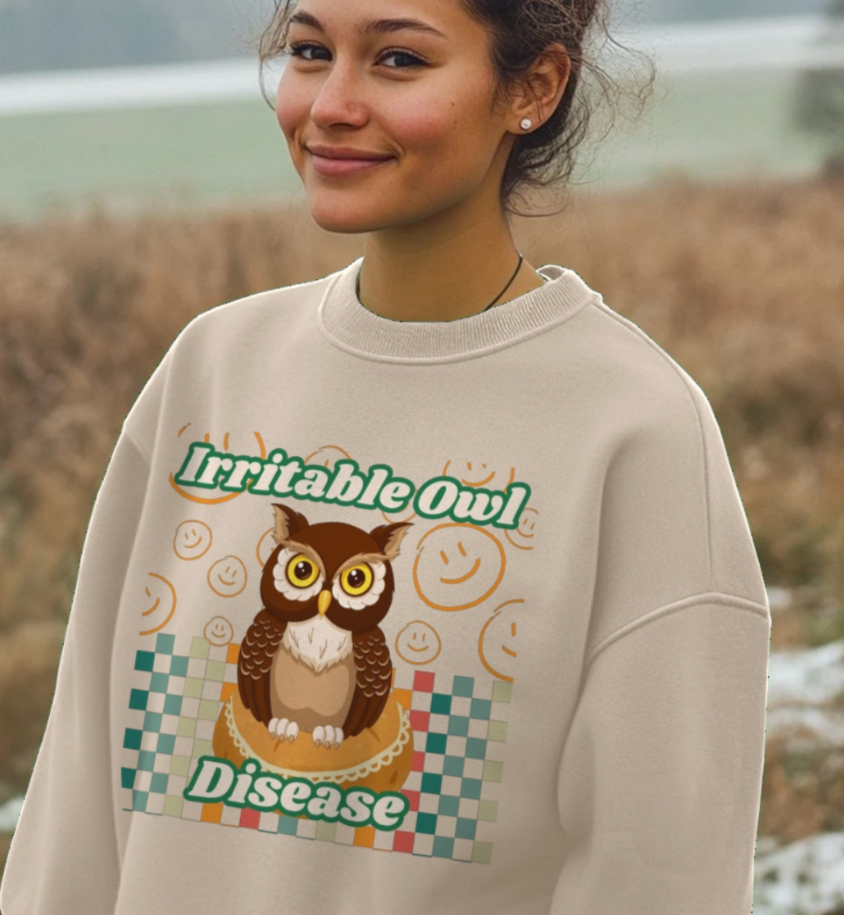 Irritable Owl Disease IBS/IBD Sweatshirt