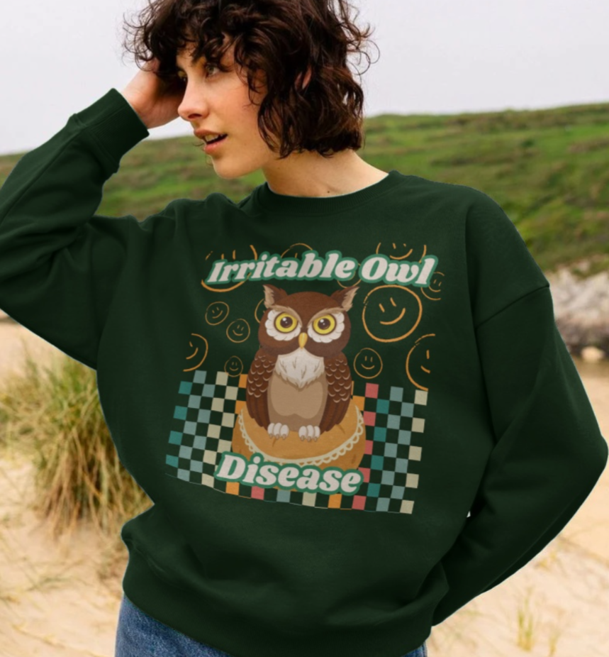 Irritable Owl Disease IBS/IBD Sweatshirt