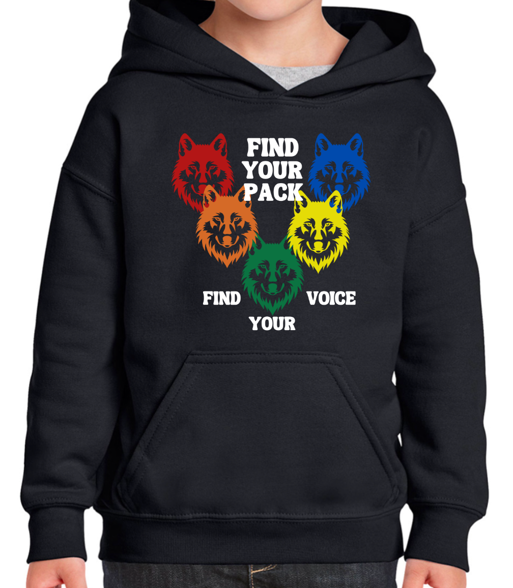 Wolf Pack Inspired by J - Kids Hoodie