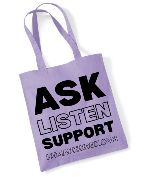 Ask Listen Support Small Tote Bag