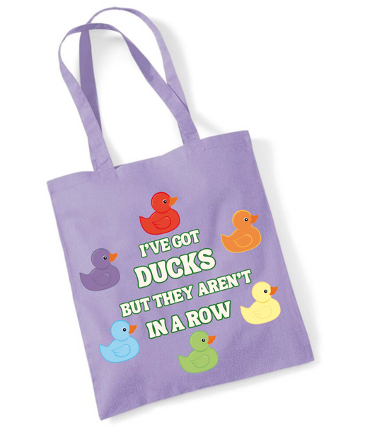 Ducks Small Tote Bag - guest artist Saige