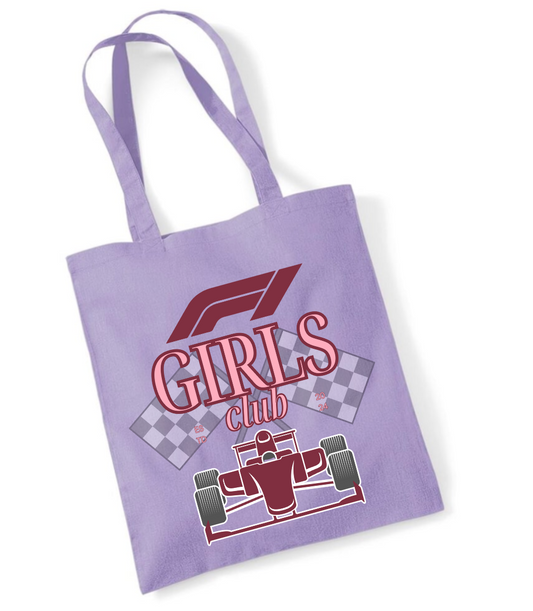 F1 Girls Club Small Tote Bag