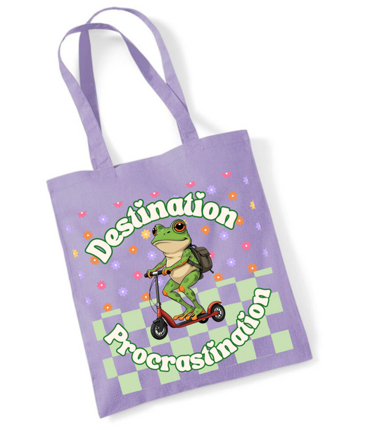 Destination Procrastination Small Tote Bag
